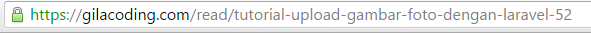 url laravel title 